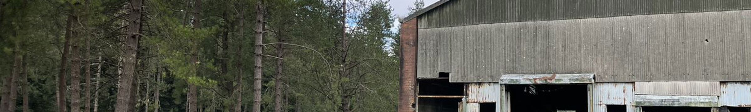 A disused shed on the site of Trecwn Green Energy Hub