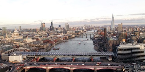 Solarcentury's solar project on the subwaystation Blackfriars Bridge in London. Photo: Solarcentury