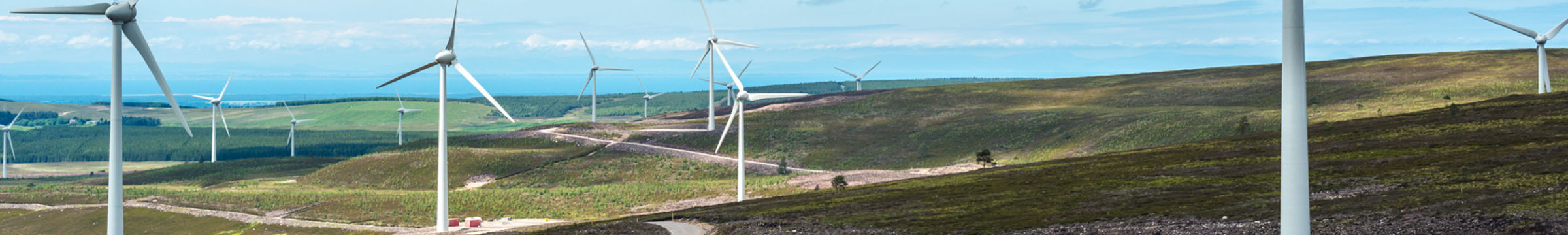 Wind turbines in the countryside